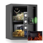 Mutak Smart Home Biometric Safe with LED Alarm