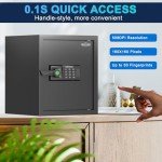 Mutak Smart Home Biometric Safe with LED Alarm