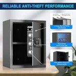 Mutak Smart Home Biometric Safe with LED Alarm