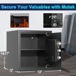 Mutak Smart Home Biometric Safe with LED Alarm