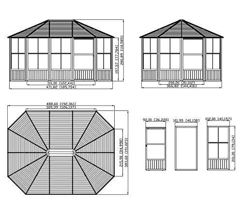 Charleston Solarium for Outdoor Living Spaces- 12x15 ft