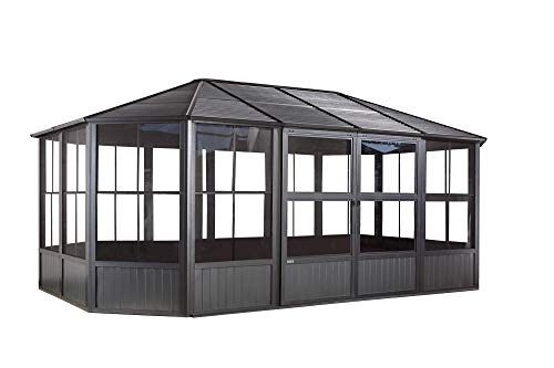 Sojag 12' x 18' Aluminum Solarium with Mosquito Net