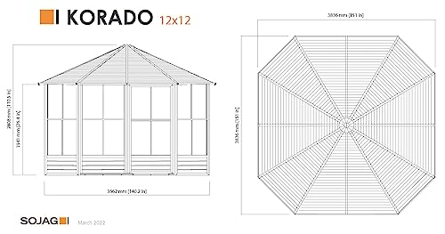 Sojag Korado 12x12 ft. Outdoor Solarium