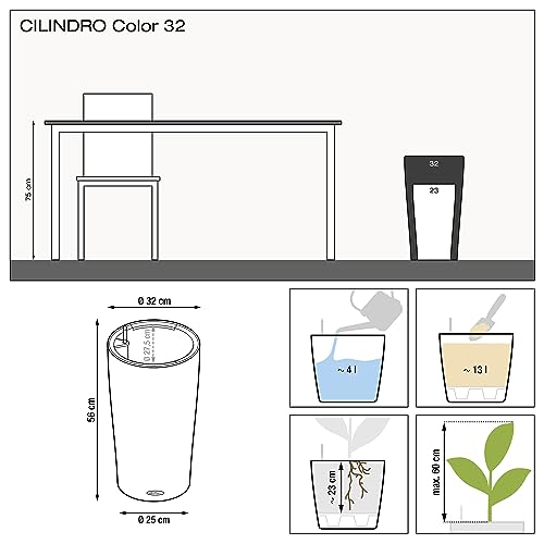 Lechuza CILINDRO Color 32 Self Watering Planter 56cm