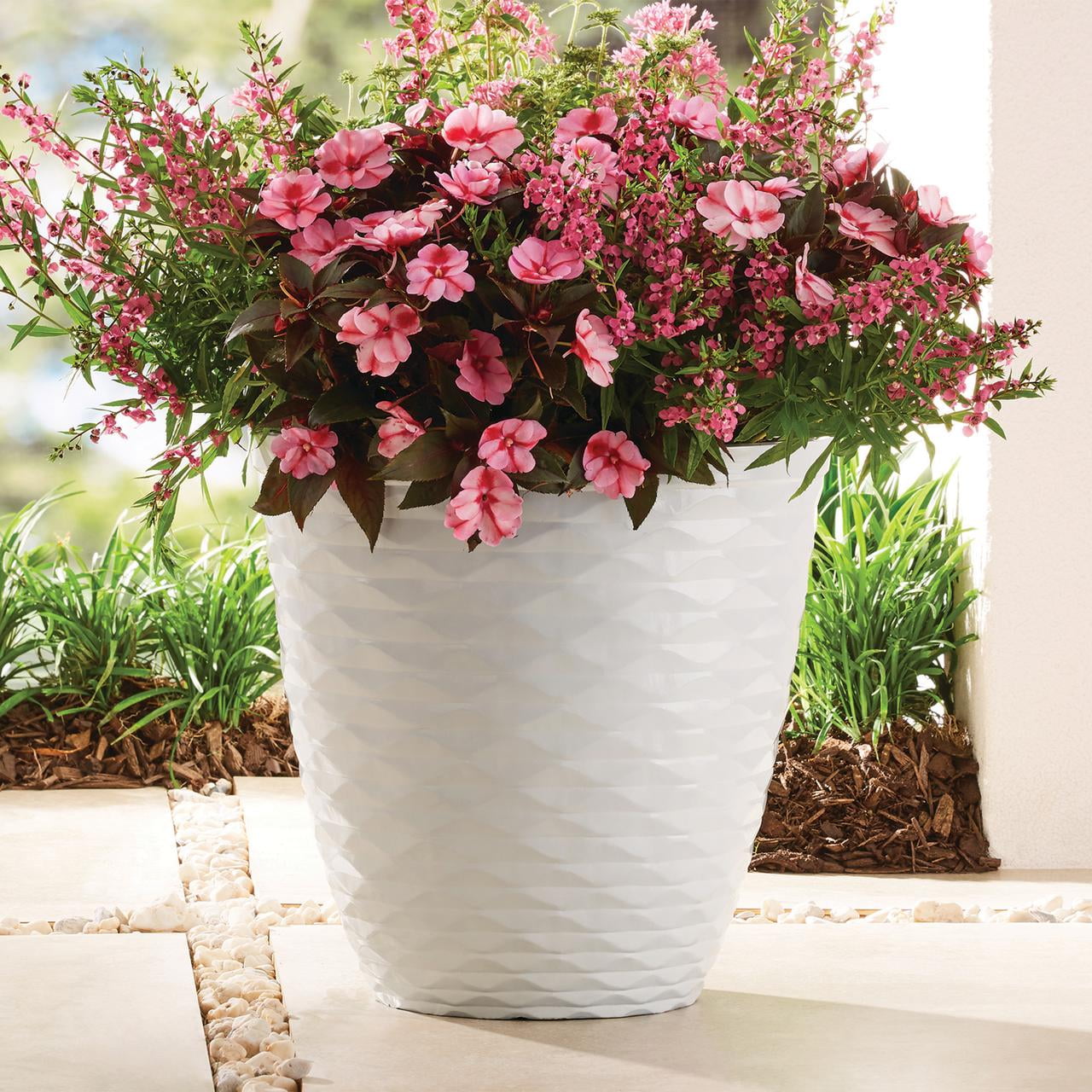 White Resin Planter by Better Homes & Gardens