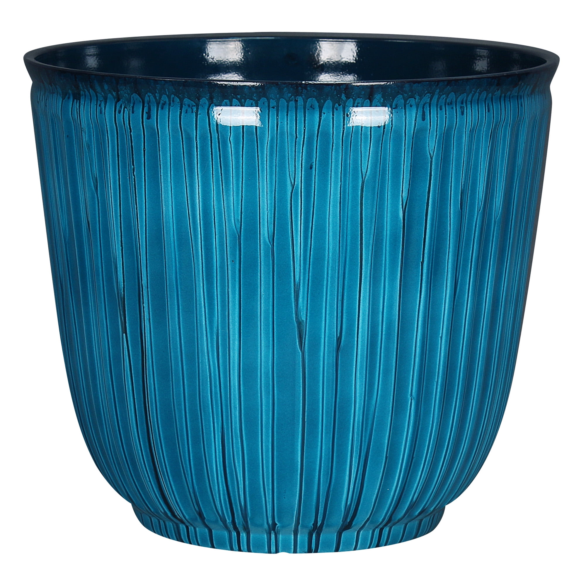 Light Blue Kamala Resin Planter for Outdoor Decor