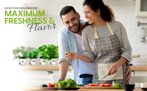 8-Piece Deluxe Herb Garden Set for Indoor & Outdoor