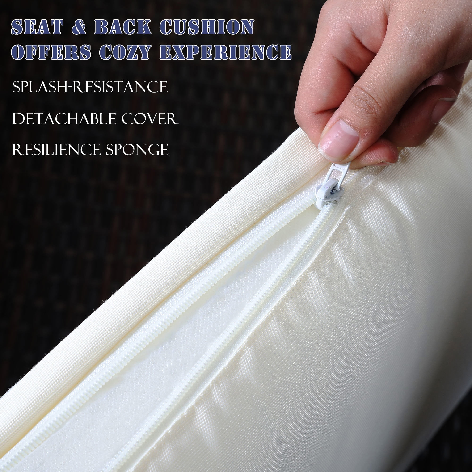 7 Piece All-Weather Wicker Outdoor Sectional Set