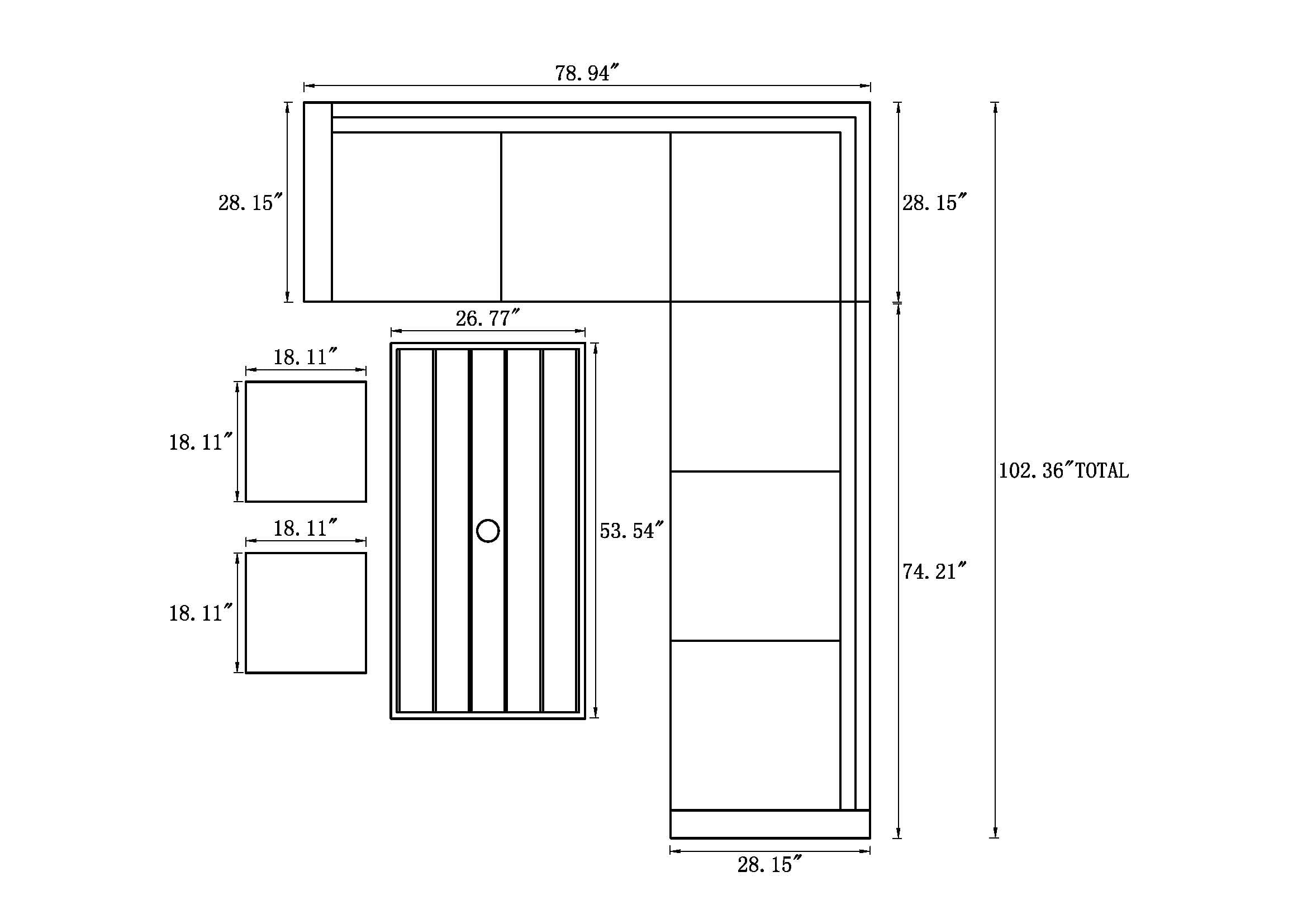 Brookbury 5 Piece Wicker Outdoor Sectional Dining Set