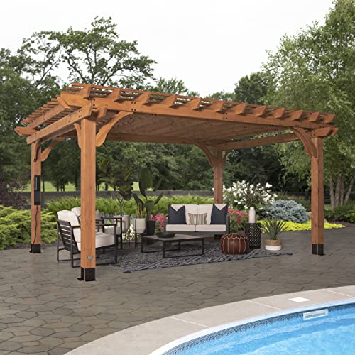 Beaumont 16 ft. x 12 ft. Cedar Pergola