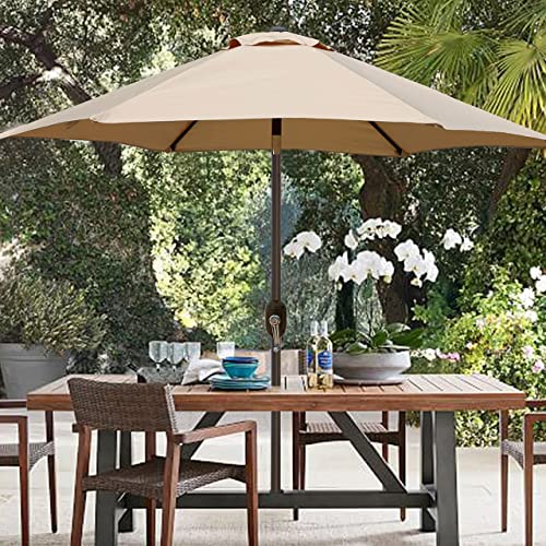 Blissun 9ft Patio Umbrella with Push Button Tilt