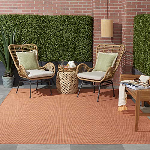 Nourison Positano Terracotta Indoor-Outdoor Area Rug, 8x10