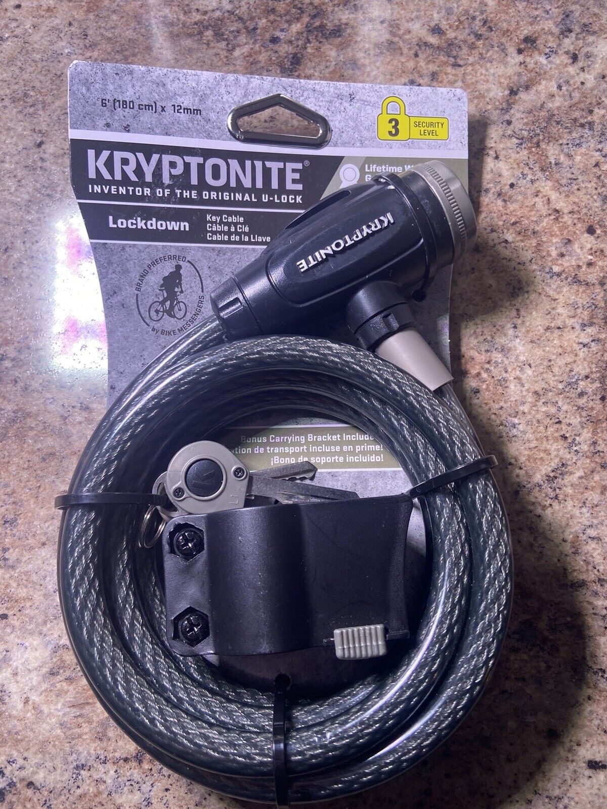 Kryptonite 12mm Bike Key Cable Lock