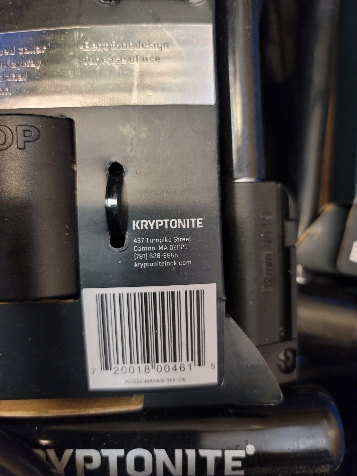 Kryptonite U-Lock for 12mm Bike Security