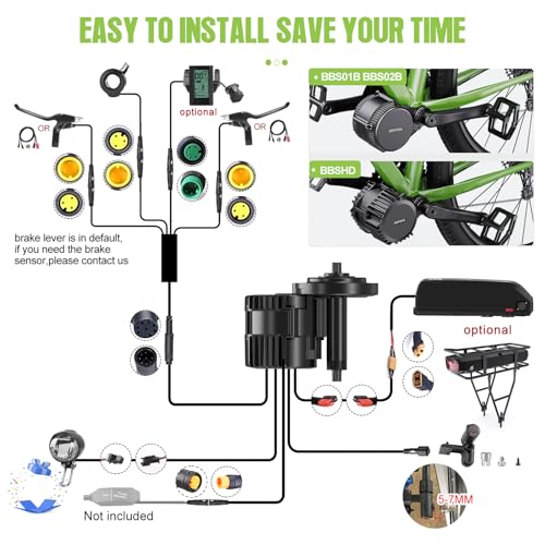 BAFANG BBS02 48V 750W Mid Drive Ebike Conversion Kit