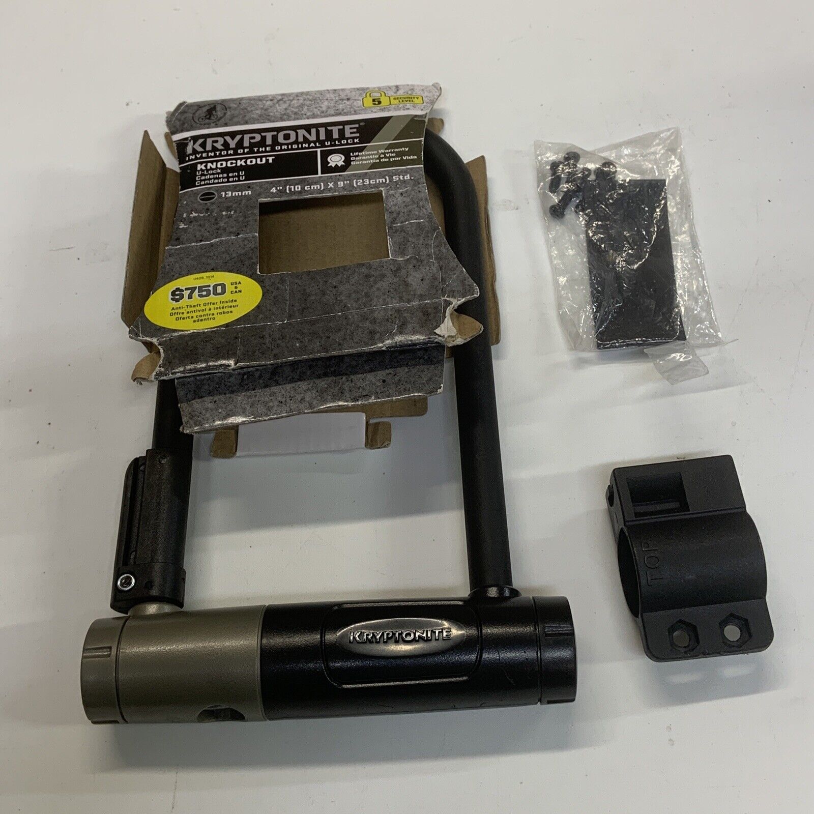 Kryptonite U-Lock with 12.7mm Thickness