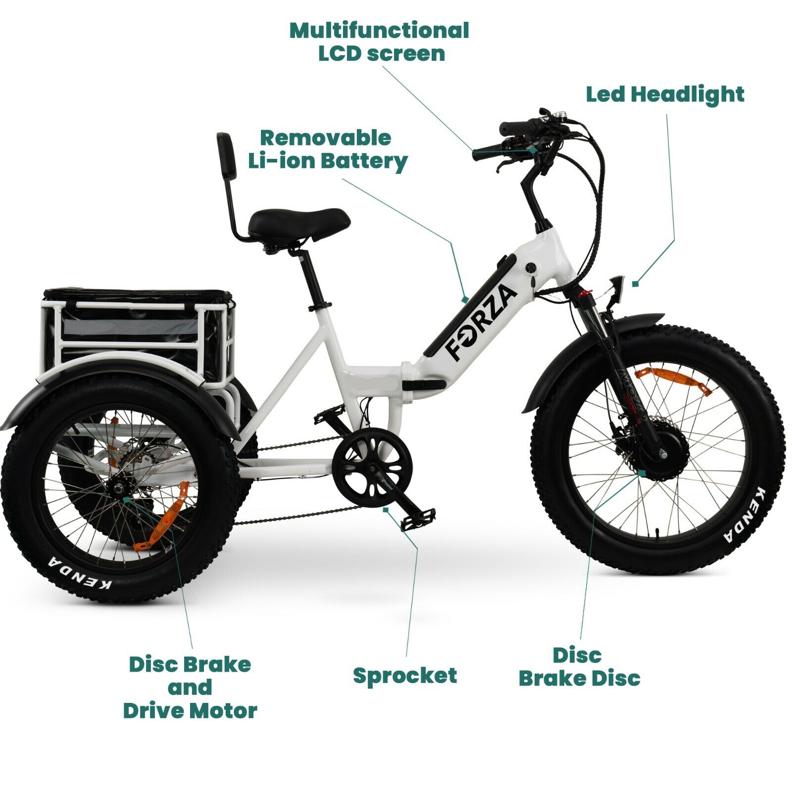 Electric Trike - 3 Wheel Motorized eBike