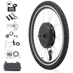 26" 1000W LCD E Bike Front Wheel Conversion Kit