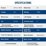 26" 1000W LCD E Bike Front Wheel Conversion Kit
