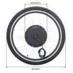 26" 1000W LCD E Bike Front Wheel Conversion Kit