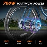 MOPHOTO Electric Trike: 7 Speeds, 350W, 3 Wheels