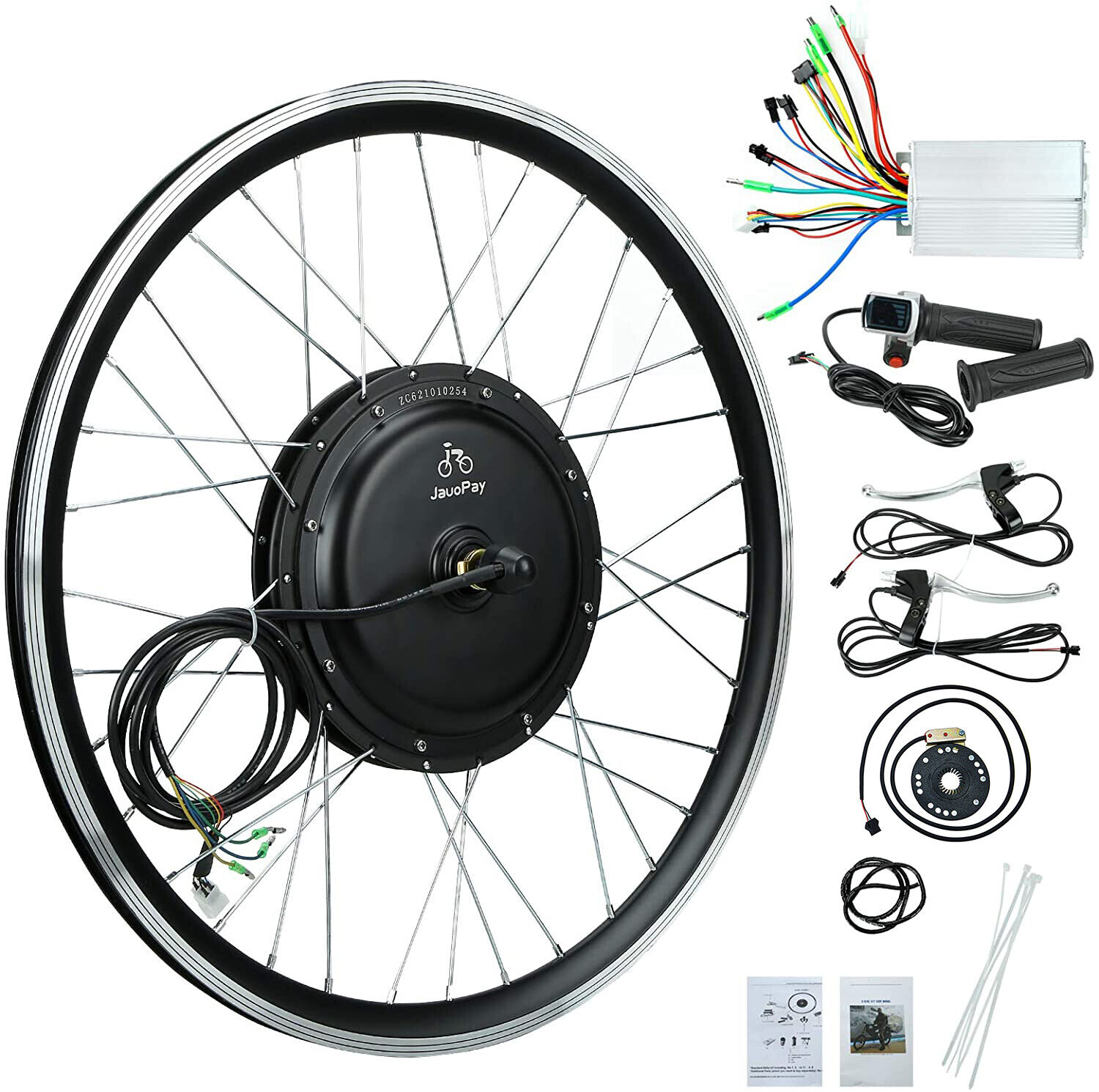 JAUOPAY 26" Front Wheel Electric Bicycle Hub Motor - 36V 750W