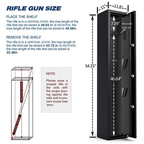 Quick Access 4-Gun Metal Rifle Safe