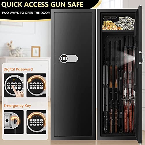 Large Fireproof Rifle Safe with Adjustable Bracket & Shelf