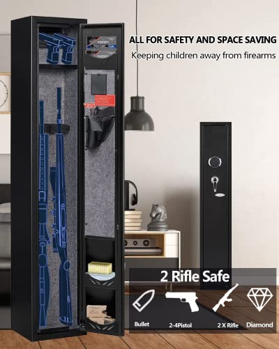 Electronic 2-Gun Home Security Cabinet