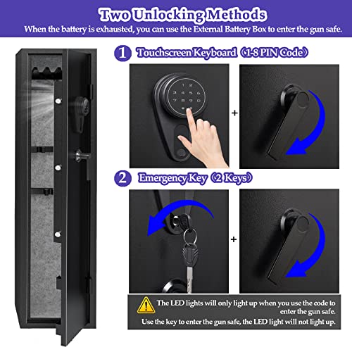 Adjustable Gun Cabinet with Quick Access