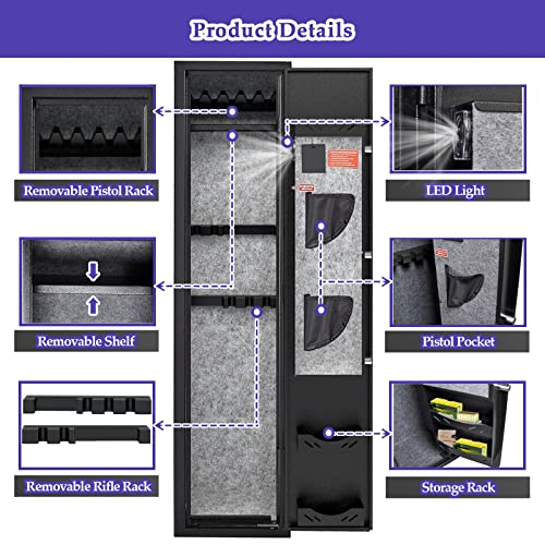 Adjustable Gun Cabinet with Quick Access
