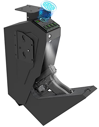 Mounted Pistol Safe with Biometric Lock