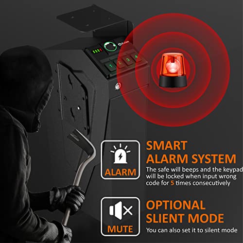 Mounted Pistol Safe with Biometric Lock