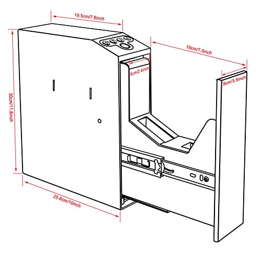Auto slide biometric gun safe for nightstand