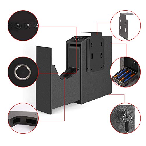 Auto slide biometric gun safe for nightstand
