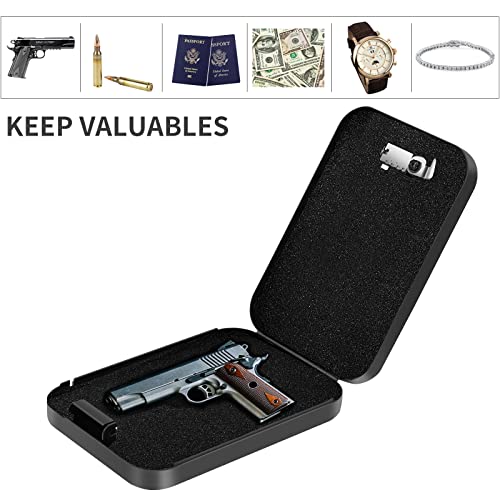 Compact Hidden Pistol Safe with Combination Lock
