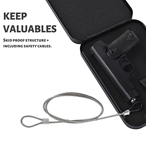 Compact Hidden Pistol Safe with Combination Lock