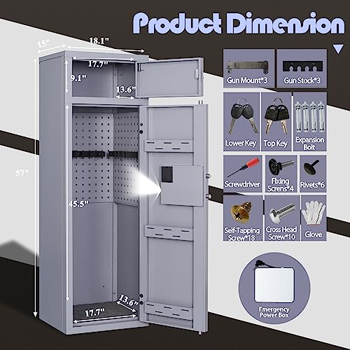 Kaer Rifle Gun Safe with Digital Keypad