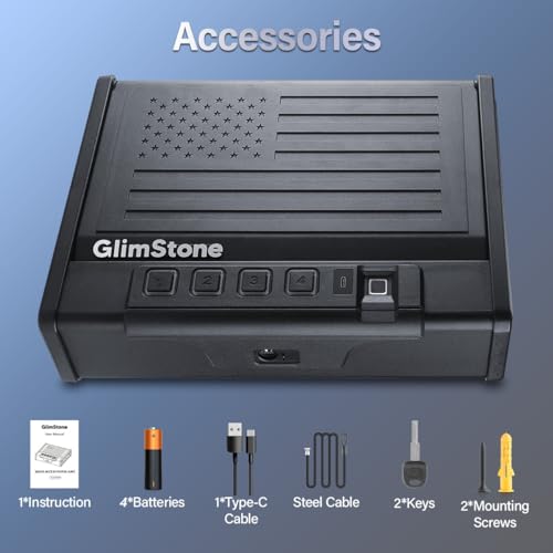 Biometric Pistol Safe - Glimstone