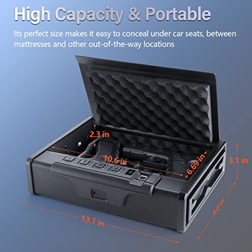 Biometric Pistol Safe - Glimstone