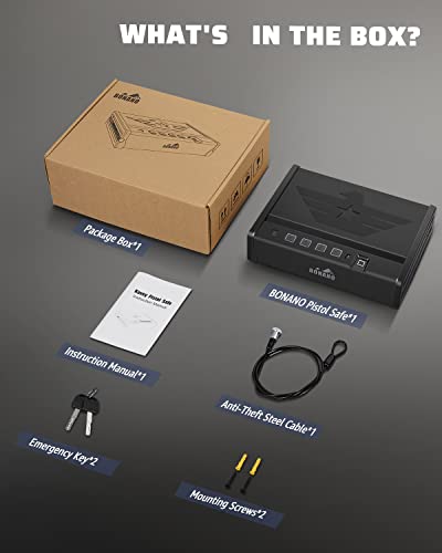 Biometric Pistol Safe for Quick Access and Portability