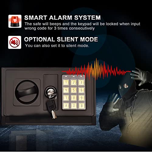 Large Gun Safe with Quick Access and Silent Mode