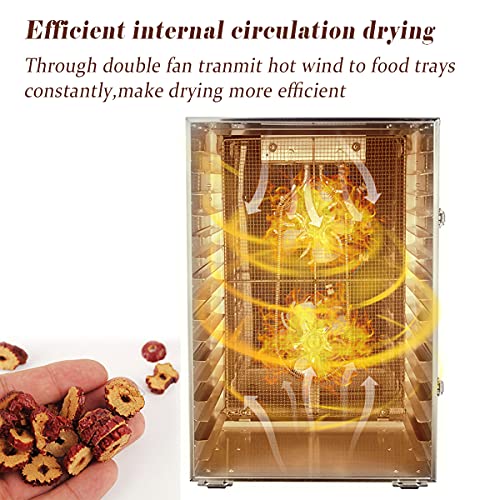 Large 16-Tray Commercial Food Dehydrator Machine