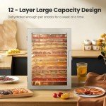 12-Tray Stainless Steel Food Dehydrator