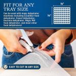 12-Pack Silicone Dehydrator Sheets with Fine Mesh Trays