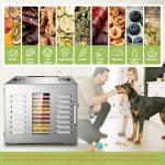 Stainless Steel 10-Tray Food Dehydrator with Timer