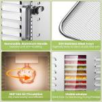 Stainless Steel 10-Tray Food Dehydrator with Timer