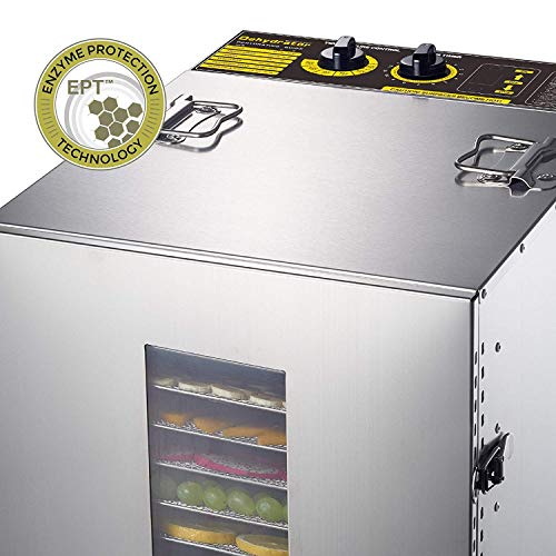 16-Tray Stainless Steel Food Dehydrator for Home & Restaurant