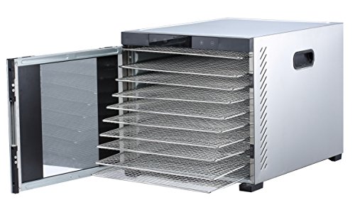 Silent Stainless Steel 10 Tray Dehydrator