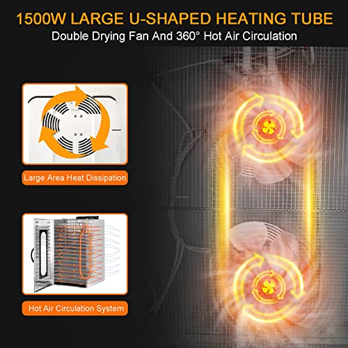 20 Tray Electric Food Dehydrator with Timer & Temperature Control